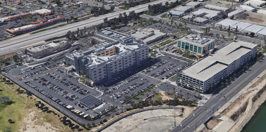 Map data: ©2021 Google Kaiser Ontario Hospital
