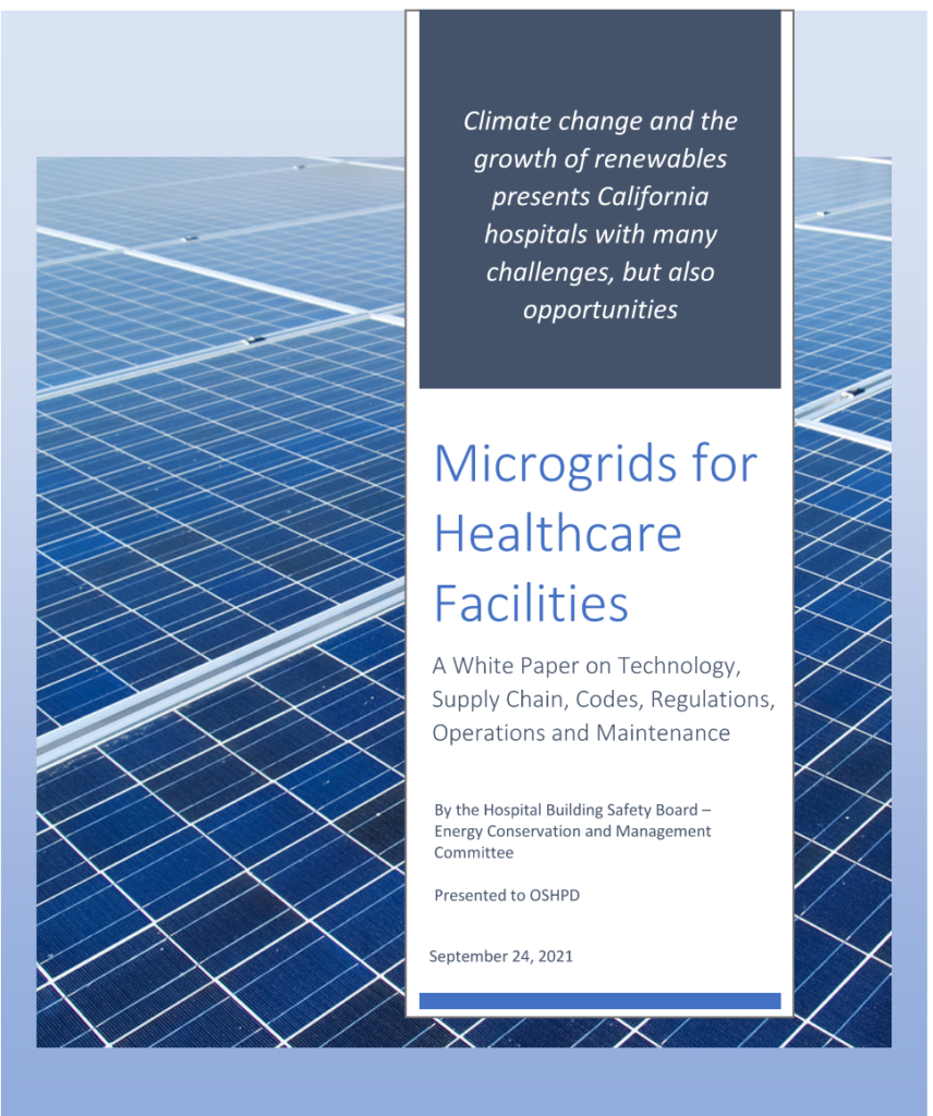  California hospital microgrid  white paper